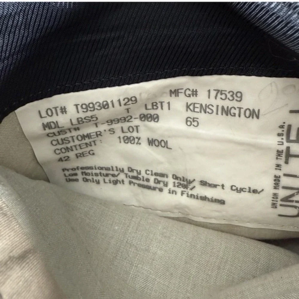 Burberry London Kensington Sport Coat‎ Men's 42R Navy Pinstripe Wool Blazer